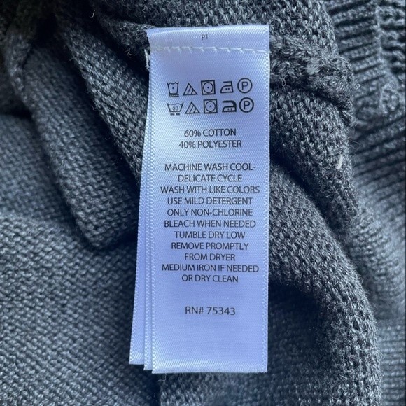 Rachel Zoe Sweater Cozy Quarter Zip Pullover Charcoal Gray Women’s Size Small - Picture 9 of 10